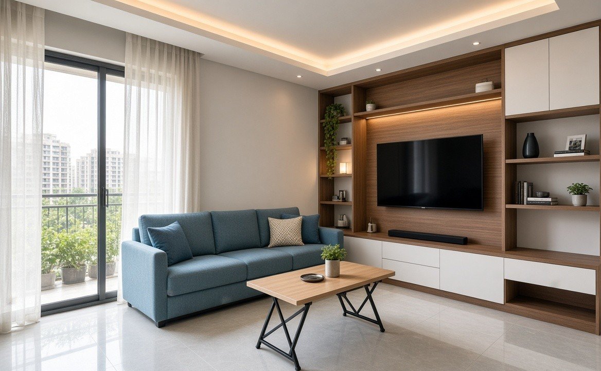 Best 2BHK and 3BHK interior design in Gaur City 2 by Devoguein